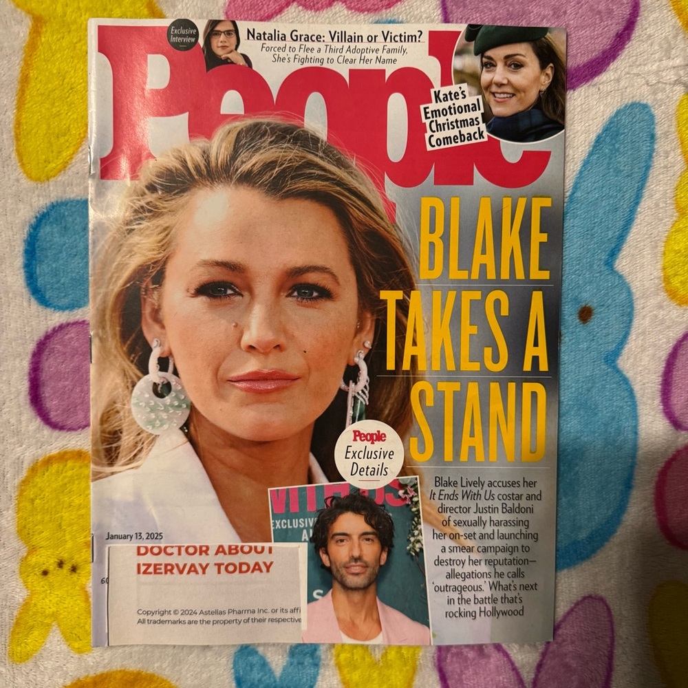 People Magazine - Blake Takes‎ a Stand Cover Jan 2025